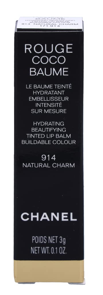 Chanel Rouge Coco Baume Hydrating Beautifying Tinted Lip Balm 914 Natural Charm 3g/0.1oz