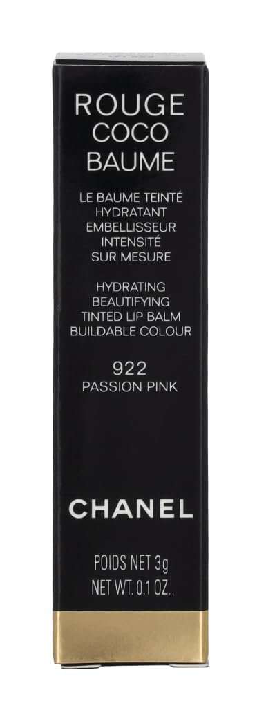 CHANEL-ROUGE COCO BAUME HYDRATING BEAUTIFYING TINTED LIP BALM 922 PASSION PINK (3GR/0.1OZ)