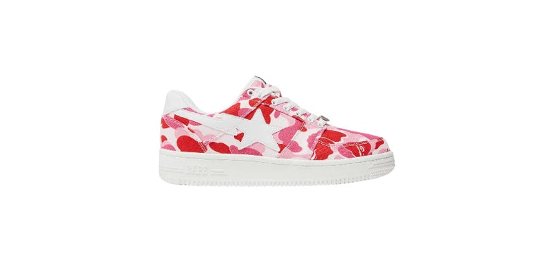 A Bathing Ape Bape Sta Low White ABC Camo Pink