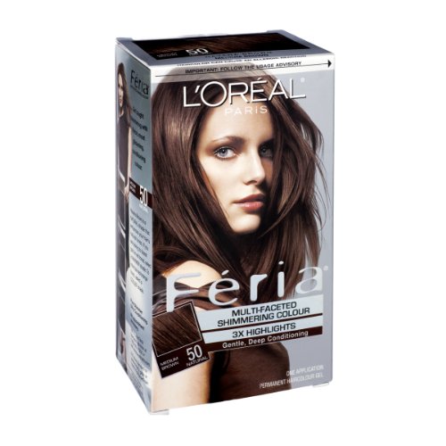 Loreal Paris Feria Permanent Hair Color Gel #50 Havana Brown