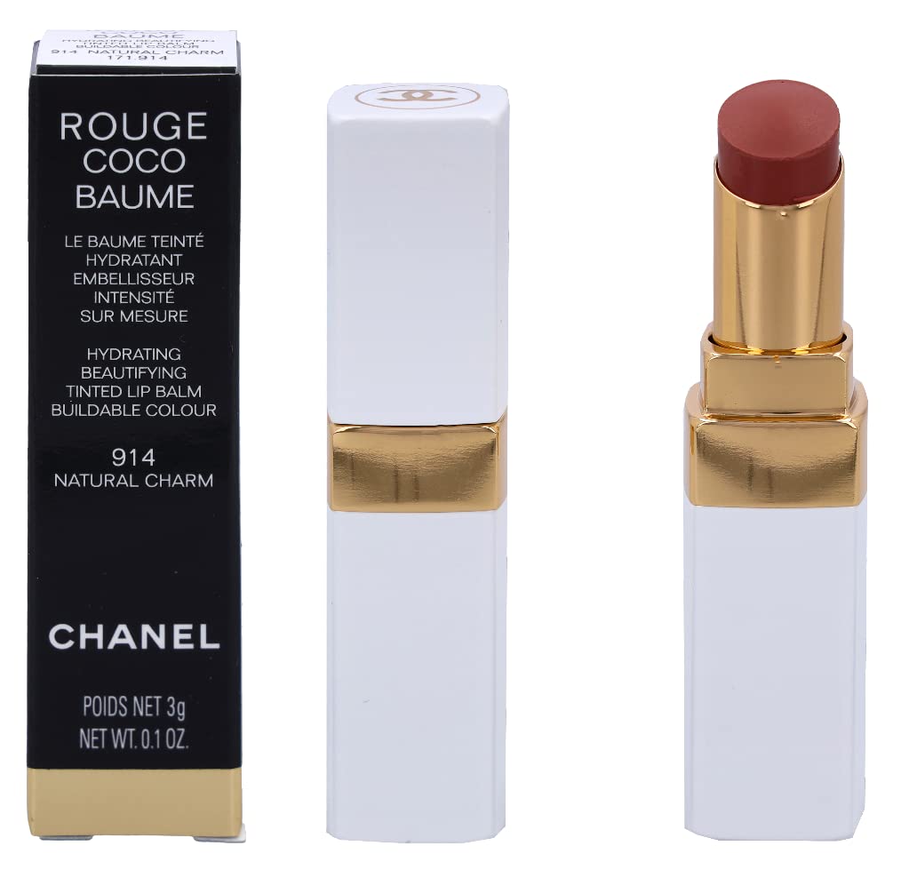 Chanel Rouge Coco Baume Hydrating Beautifying Tinted Lip Balm 914 Natural Charm 3g/0.1oz