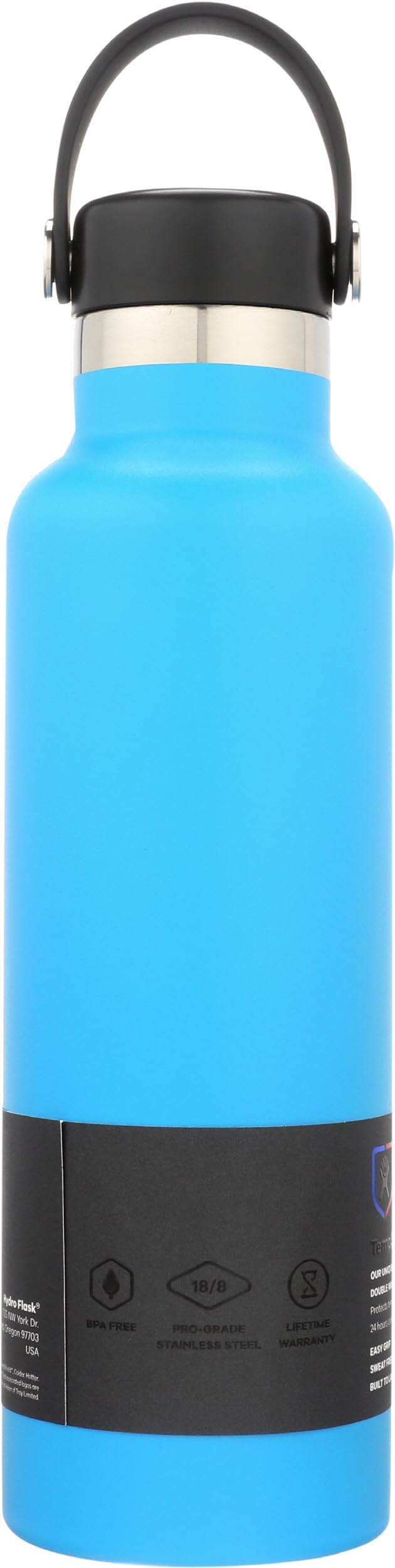 Hydro Flask Standard Mouth Water Bottle with Flex Cap Pacific 21oz/621ml