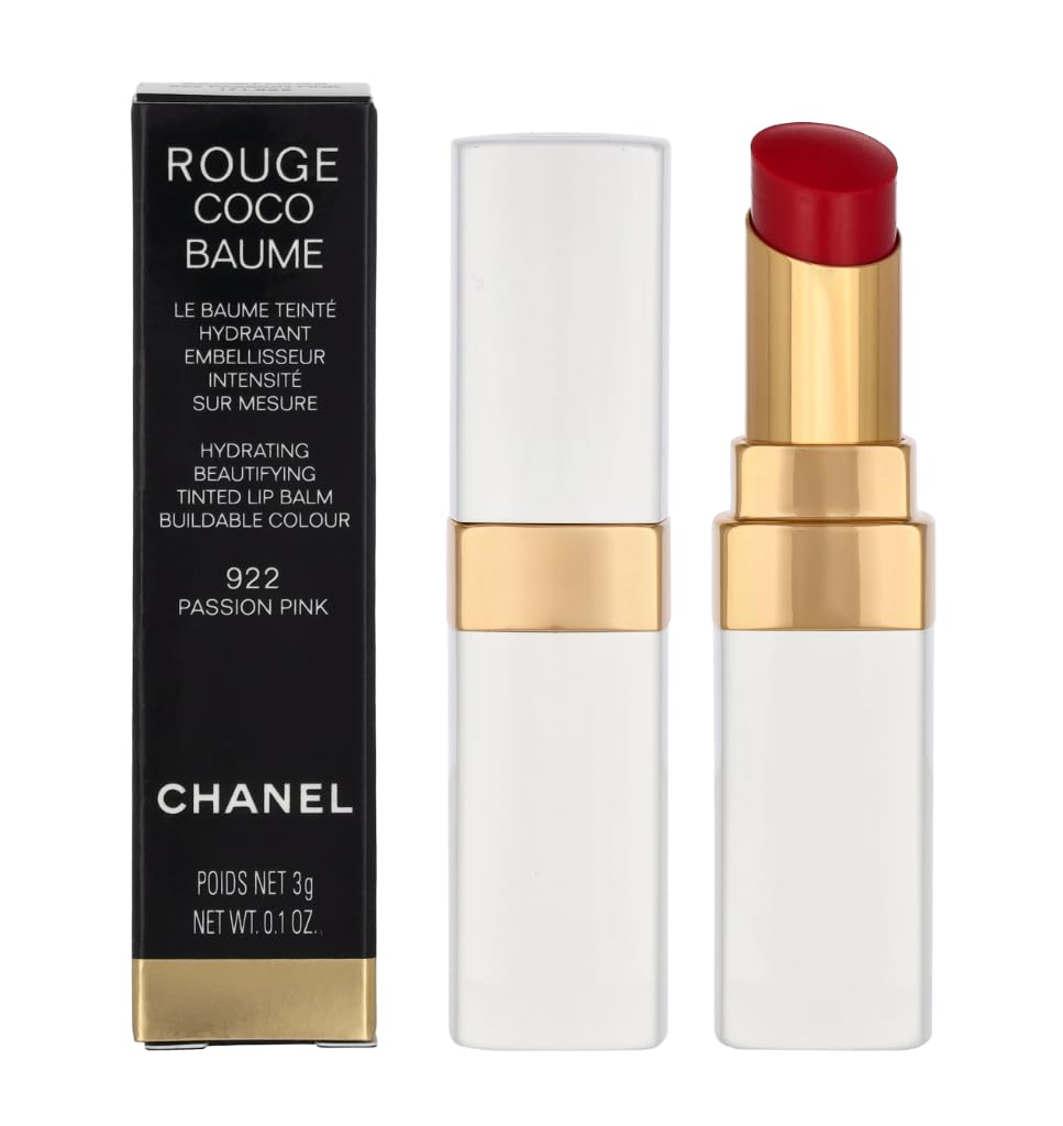 CHANEL-ROUGE COCO BAUME HYDRATING BEAUTIFYING TINTED LIP BALM 922 PASSION PINK (3GR/0.1OZ)