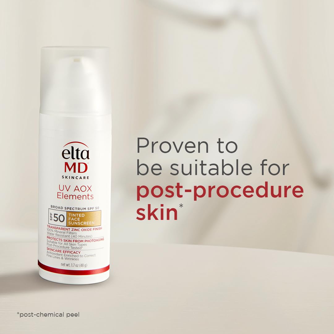 EltaMD UV AOX Elements SPF 50 Tinted Face Sunscreen Water Resistant 48g/1.7oz