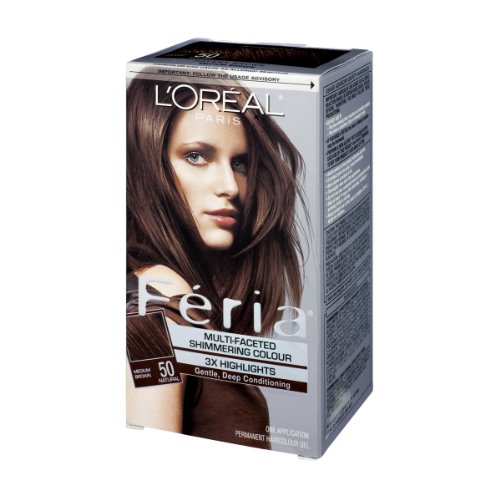 Loreal Paris Feria Permanent Hair Color Gel #50 Havana Brown
