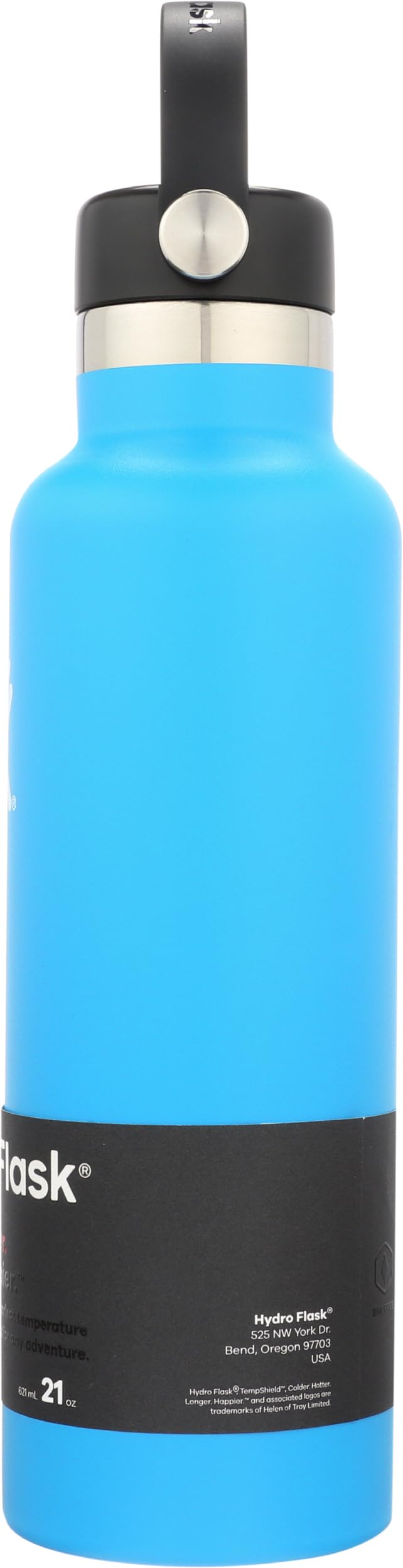 Hydro Flask Standard Mouth Water Bottle with Flex Cap Pacific 21oz/621ml