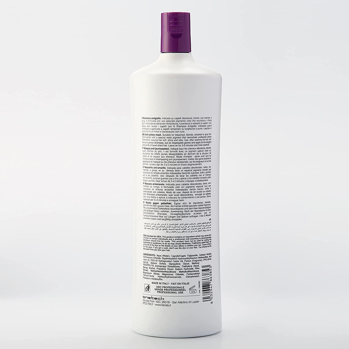 Fanola No-Yellow Mask 1000ml/33.8oz