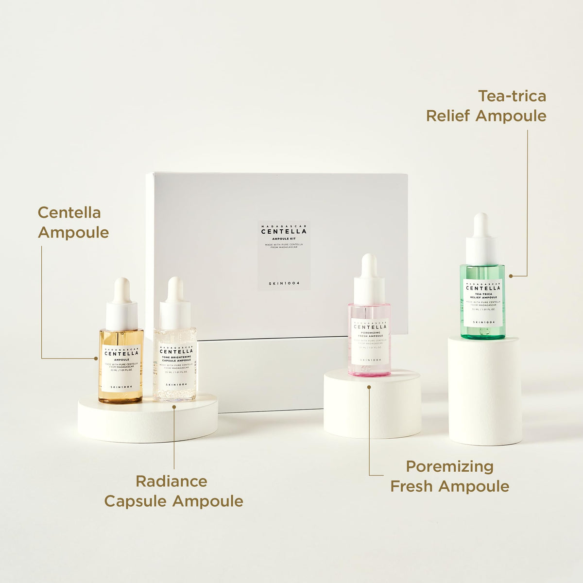 Skin1004 Madagascar Centella Ampoule Kit 4 x 1.10 fl oz