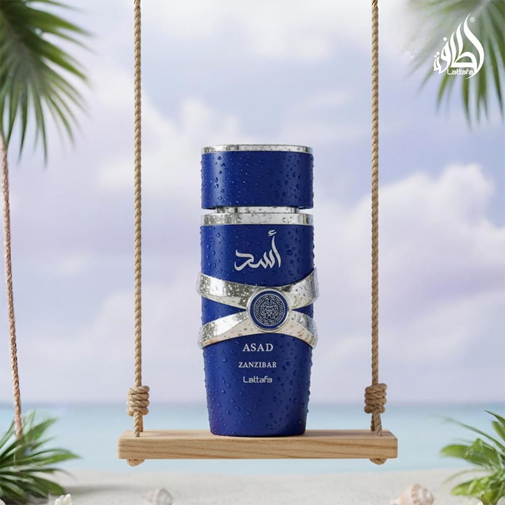 Lattafa Asad Zanzibar Eau De Parfum Spray for Men 100ml/3.4oz