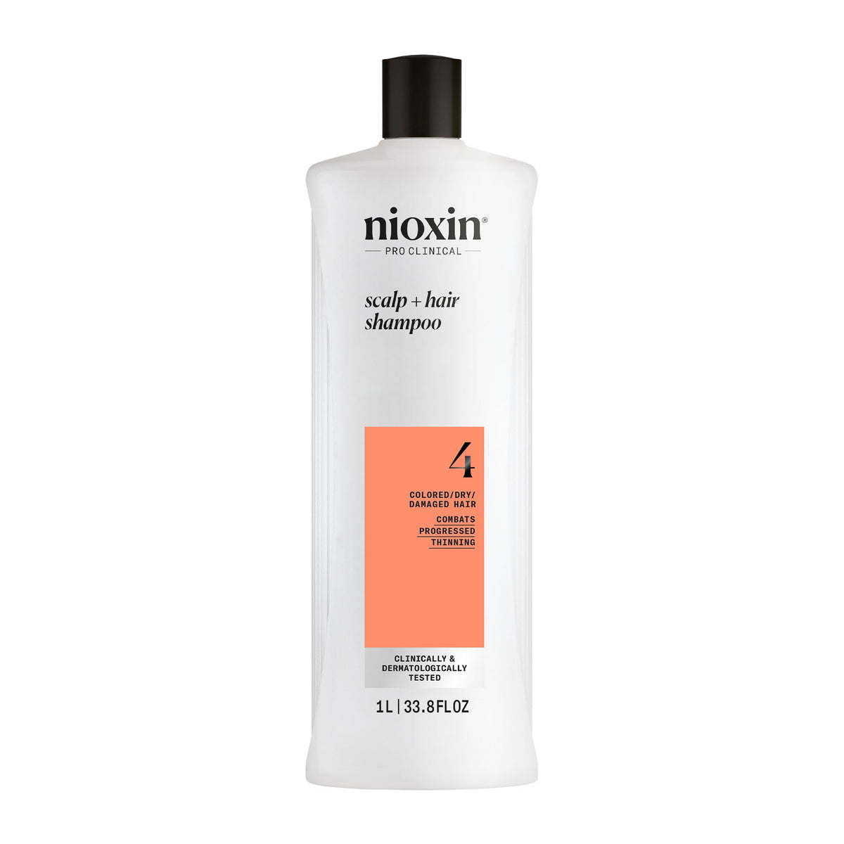 Nioxin System 4 Cleanser Shampoo, Fine Hair 33.8oz/1 Liter