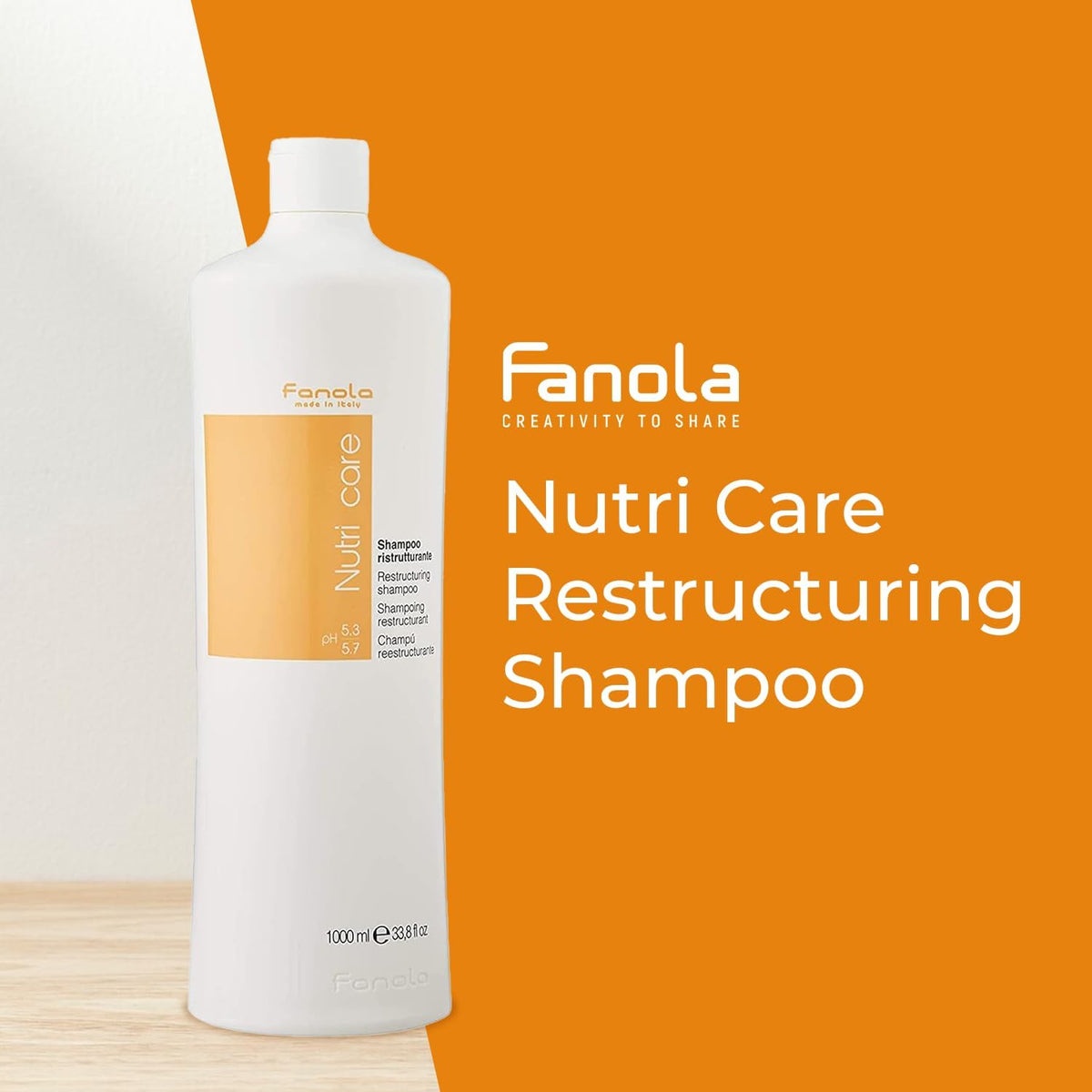 Fanola Nutri Care Restructuring Shampoo 1000ml/33.8oz