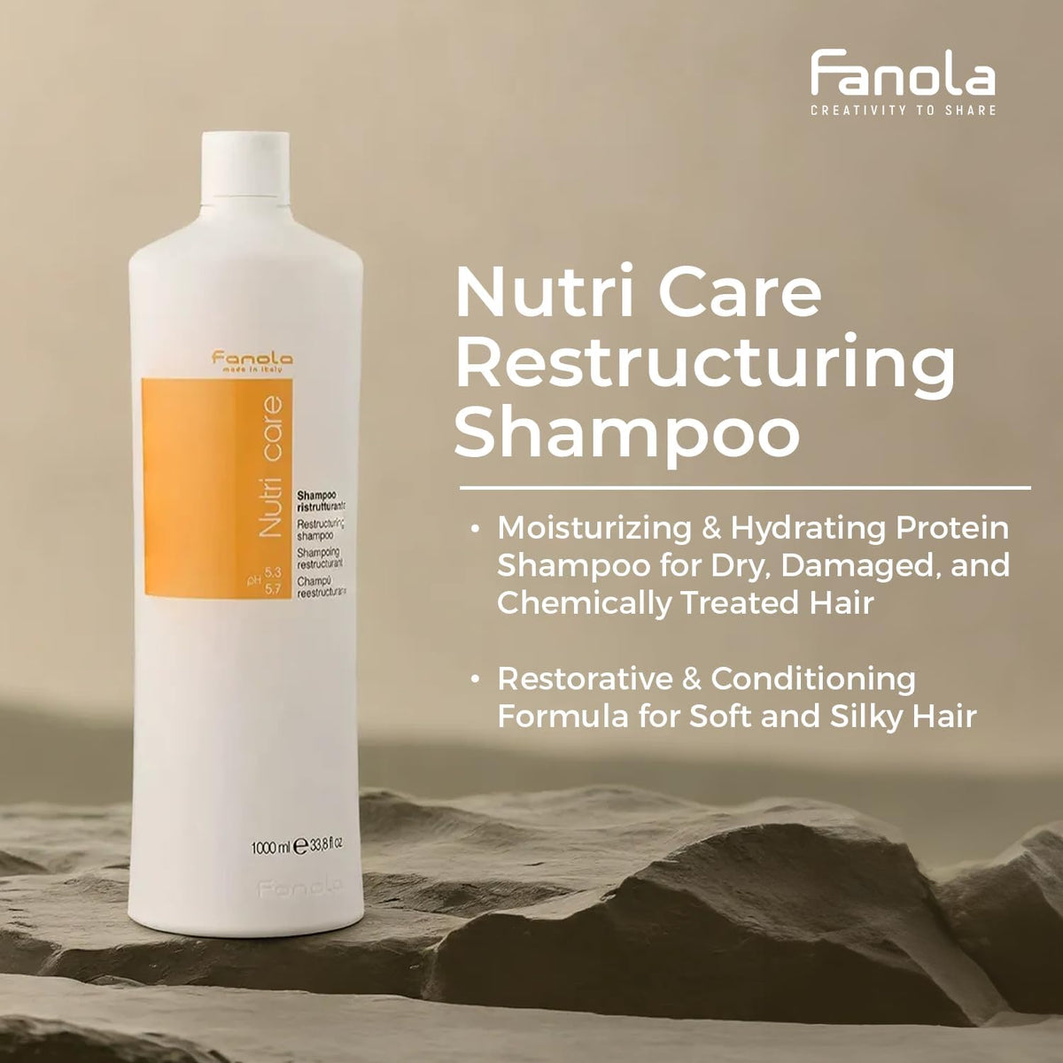 Fanola Nutri Care Restructuring Shampoo 1000ml/33.8oz