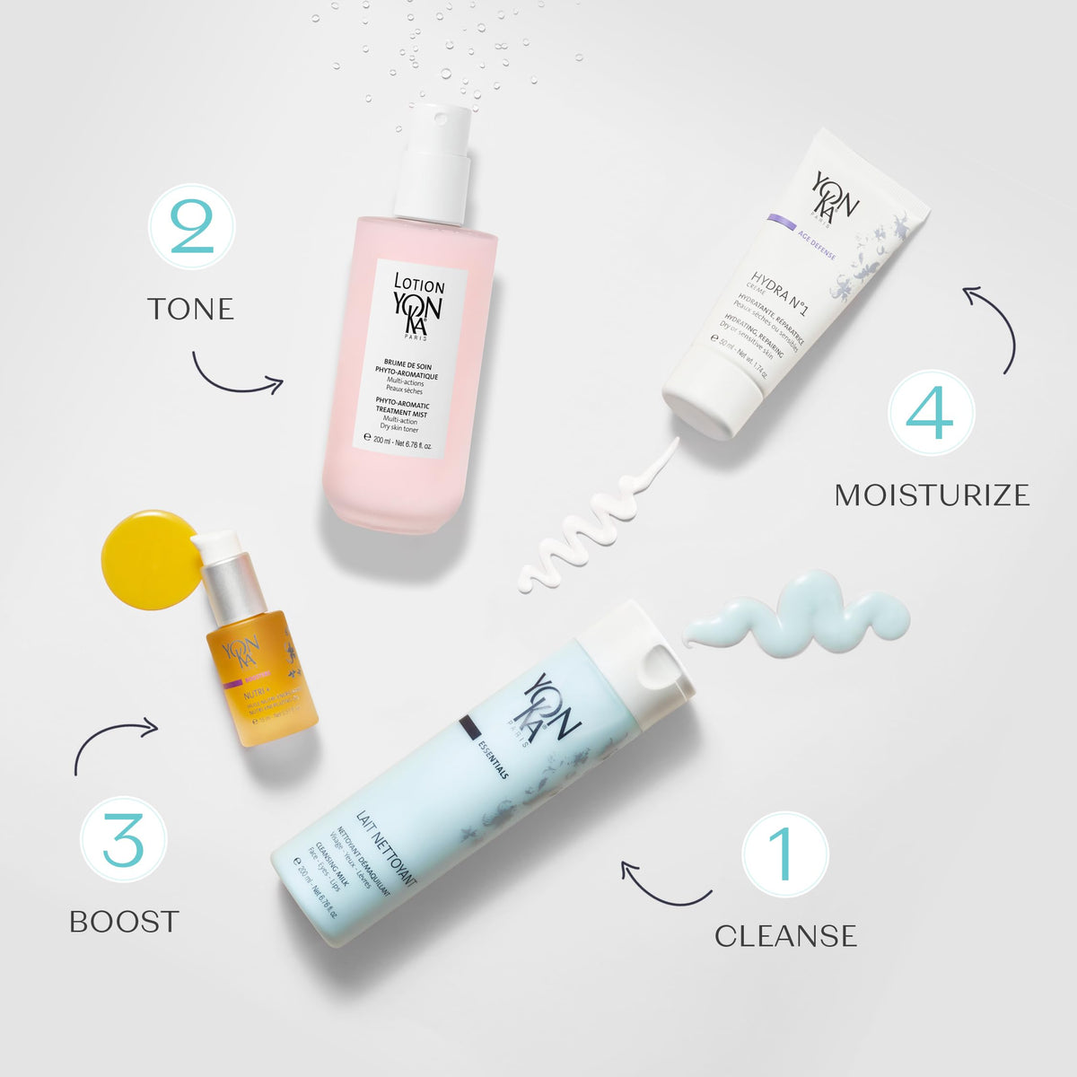 Yon-Ka Essentials Lait Nettoyant Milk Cleanser & Makeup Remover 6.76 fl oz (Unisex)
