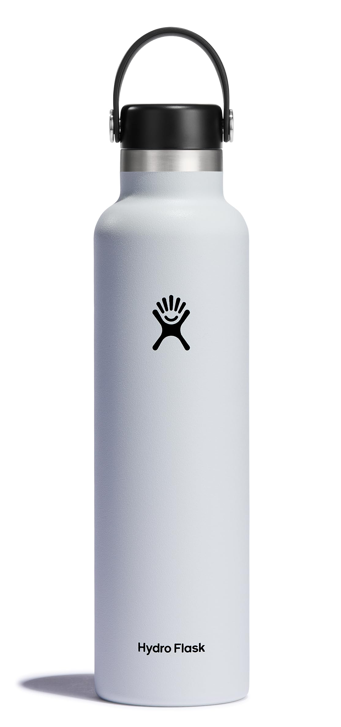 Hydro Flask Standard Mouth Water Bottle with Flex Cap White 24oz/709ml