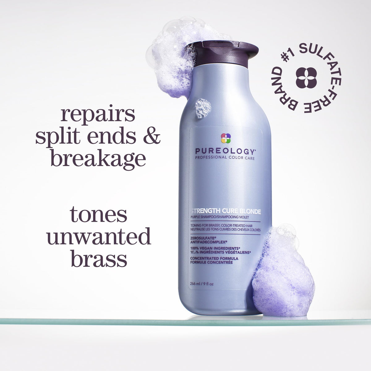 Pureology Strength Cure Blonde Purple Shampoo 33.8oz/1 Liter