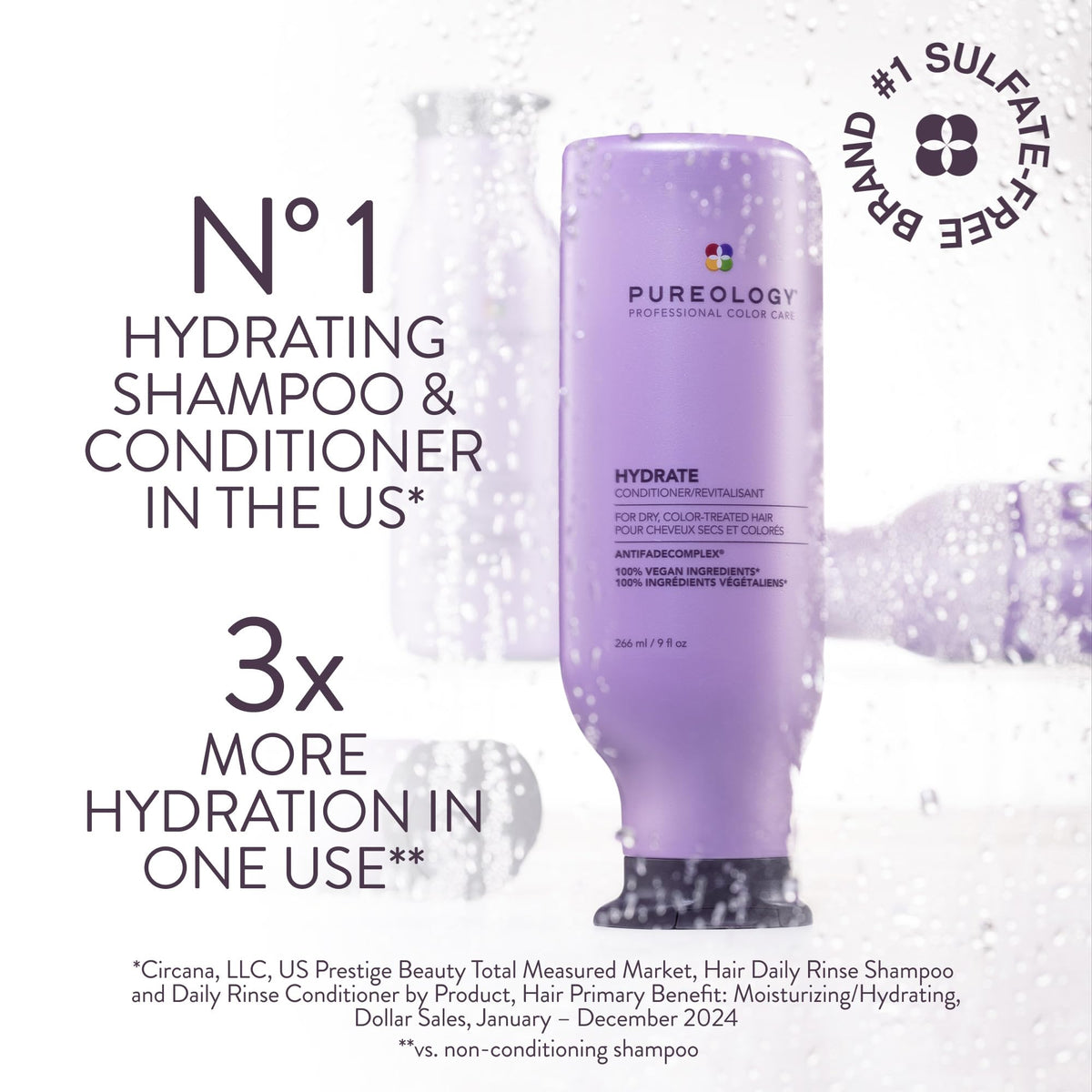PUREOLOGY-HYDRATE CONDITIONER (266ML/9OZ)