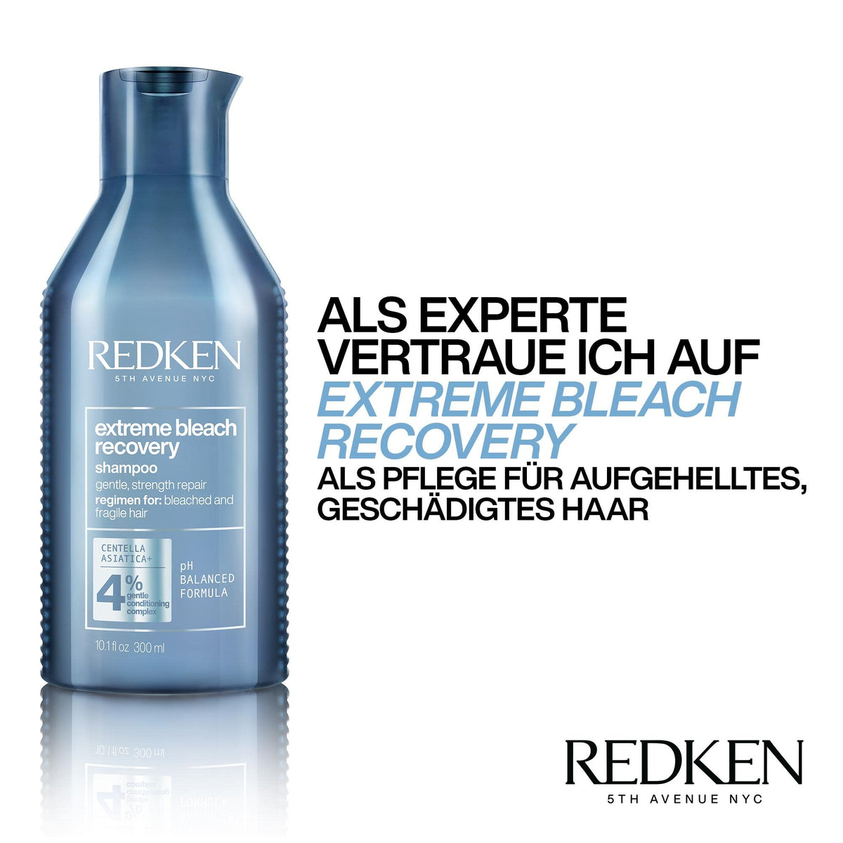 Redken Extreme Bleach Recovery Shampoo 4% Gentle Conditioning Complex 10.1oz/300ml