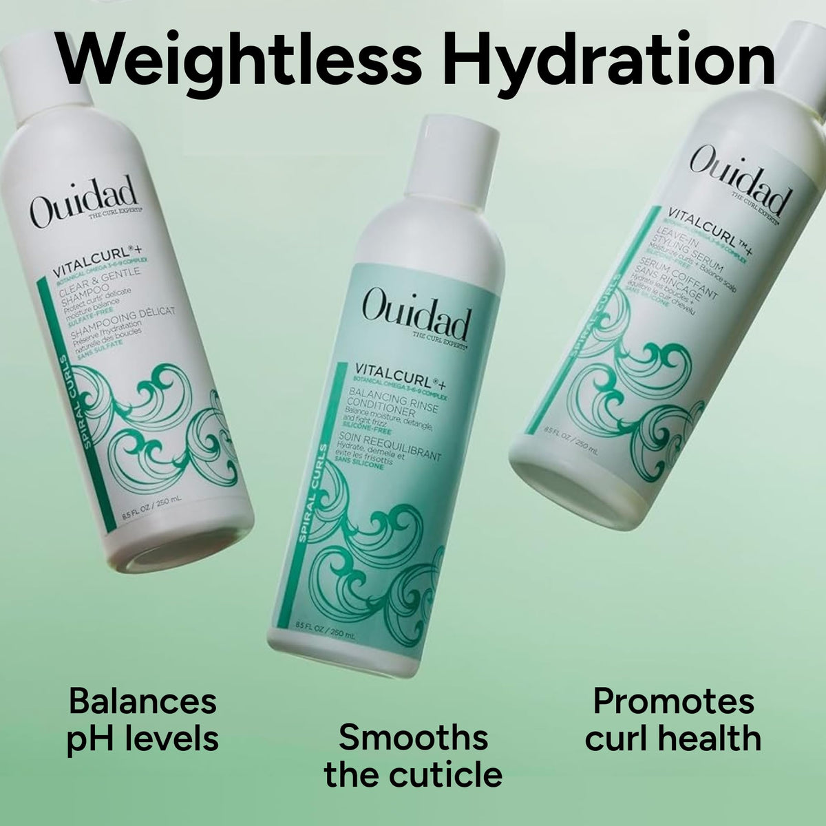 Ouidad Vitalcurl+ Clear and Gentle Shampoo 8.5oz/250ml