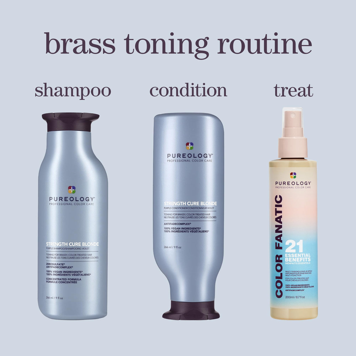 PUREOLOGY-STRENGTH CURE BLONDE PURPLE CONDIITONER (1000ML/33.8OZ)