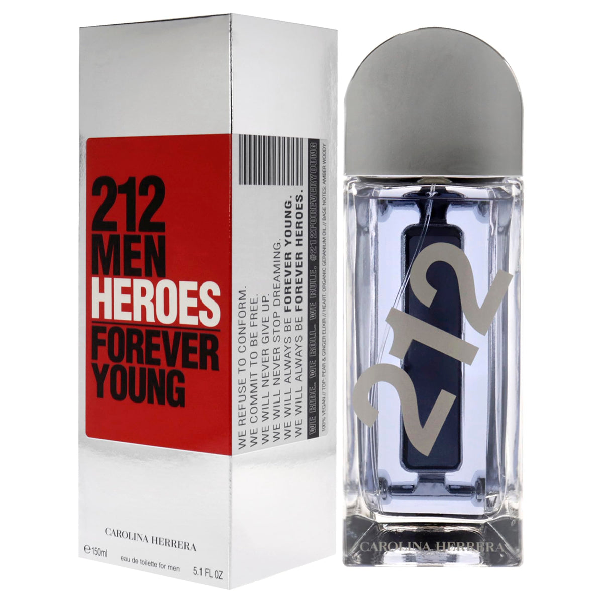 Carolina Herrera 212 Heroes Forever Young Eau de Toilette Spray 5.1 oz (Men)
