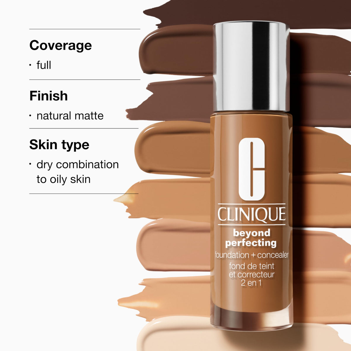 Clinique Beyond Perfecting Foundation + Concealer CN 58 Honey 1oz/30ml