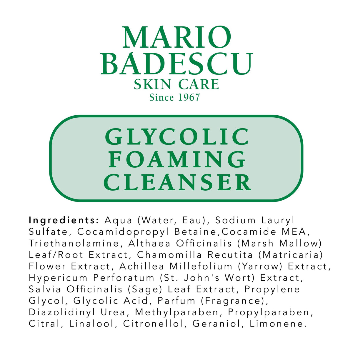 Mario Badescu Glycolic Foaming Cleanser 177ml/6oz