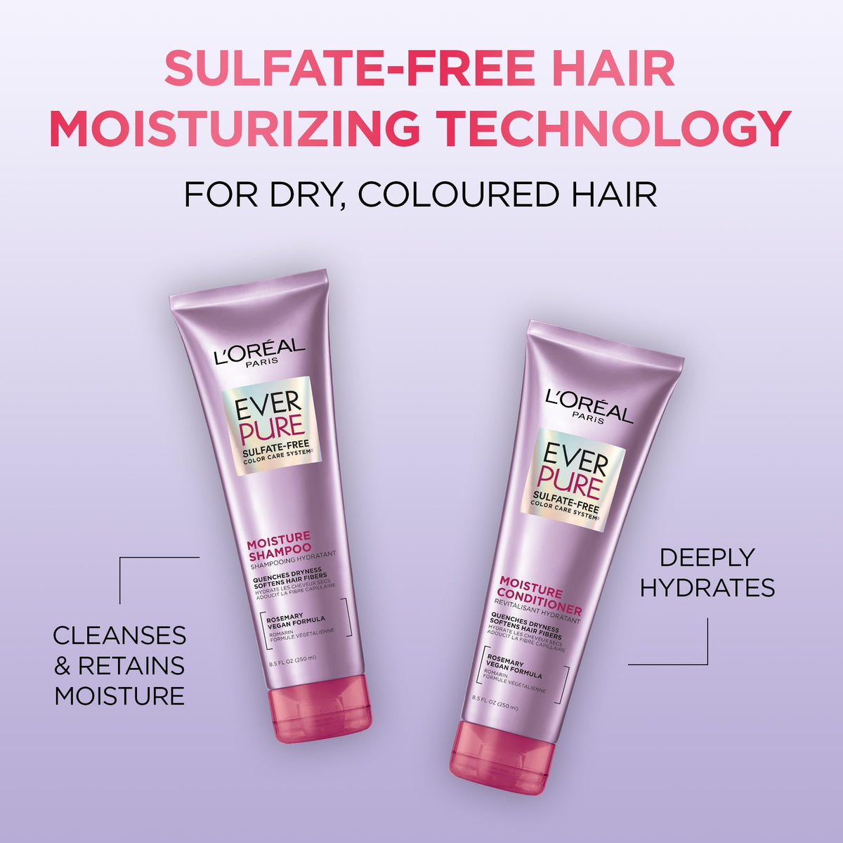 Loreal Paris Ever Pure Sulfate-Free Moisture Conditioner 8.5oz/250ml