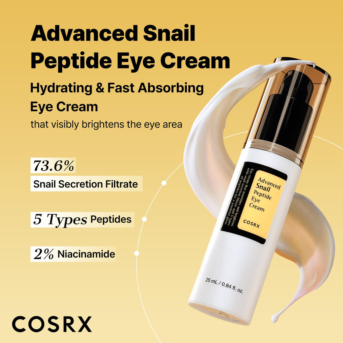 COSRX Advanced Snail Peptide Eye Cream 0.84 fl oz (Unisex)