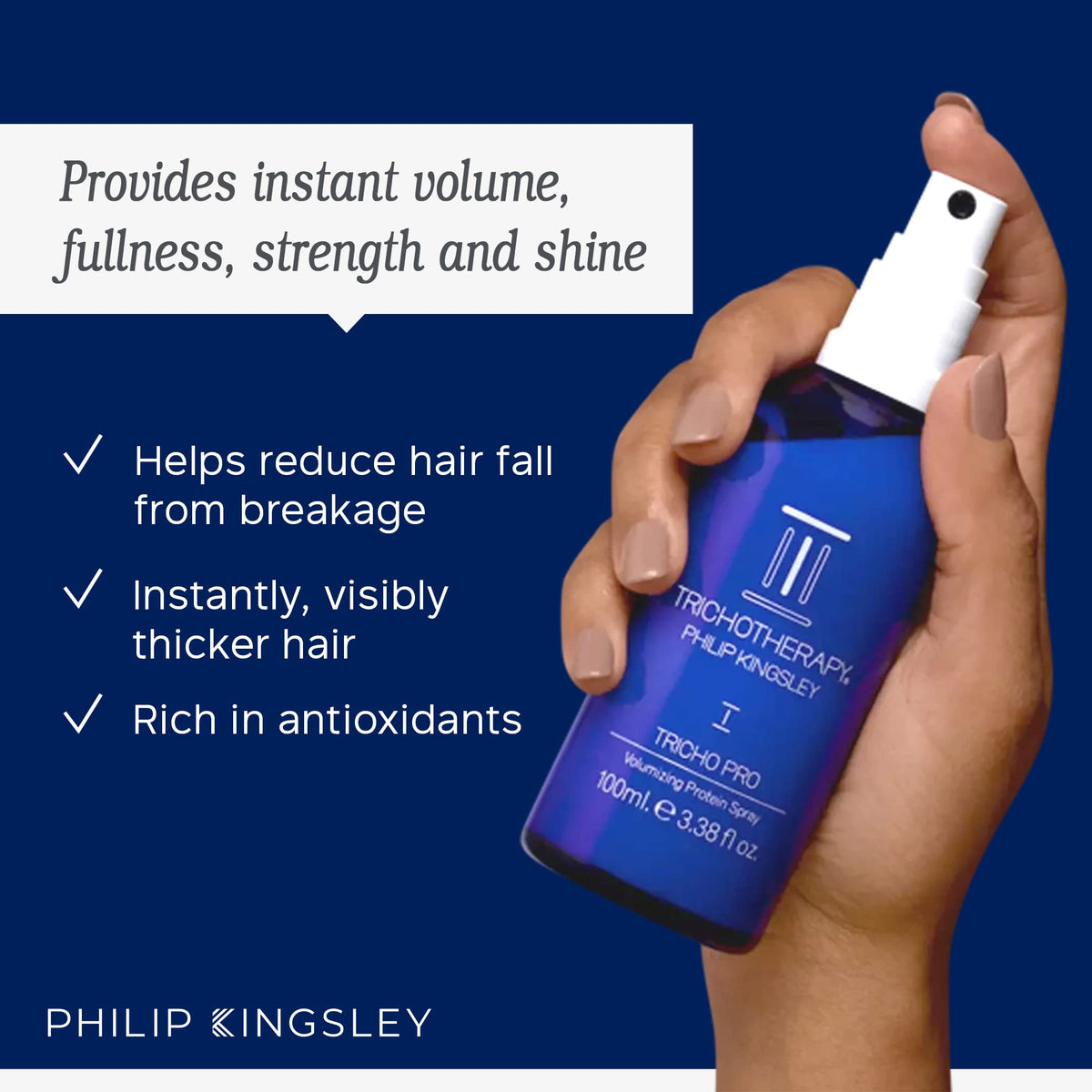 Philip Kingsley Tricho Pro Volumizing Protein Spray 100ml/3.38oz