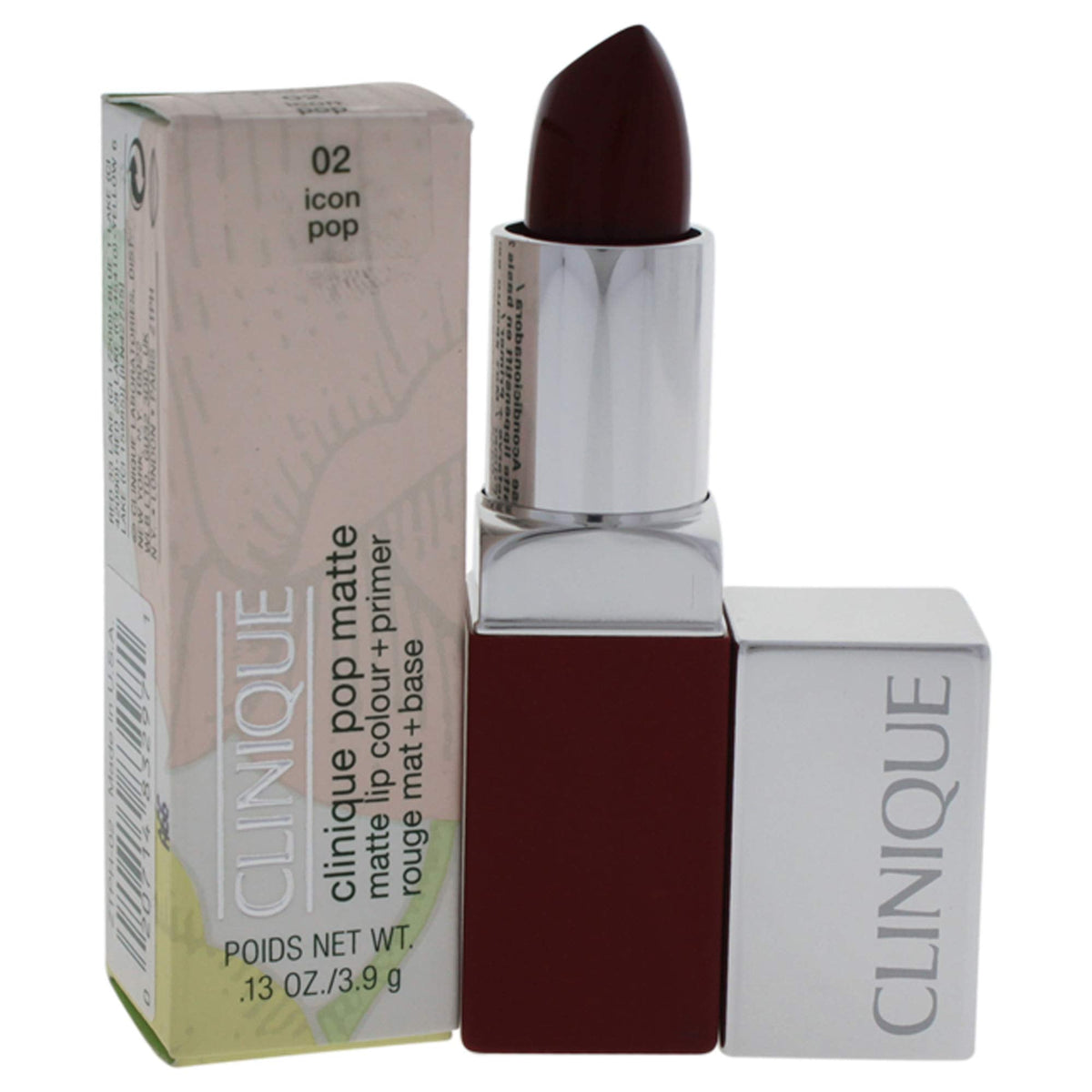 Clinique Pop Matte Lip Colour + Primer 02 Icon Pop 0.13oz/3.9g