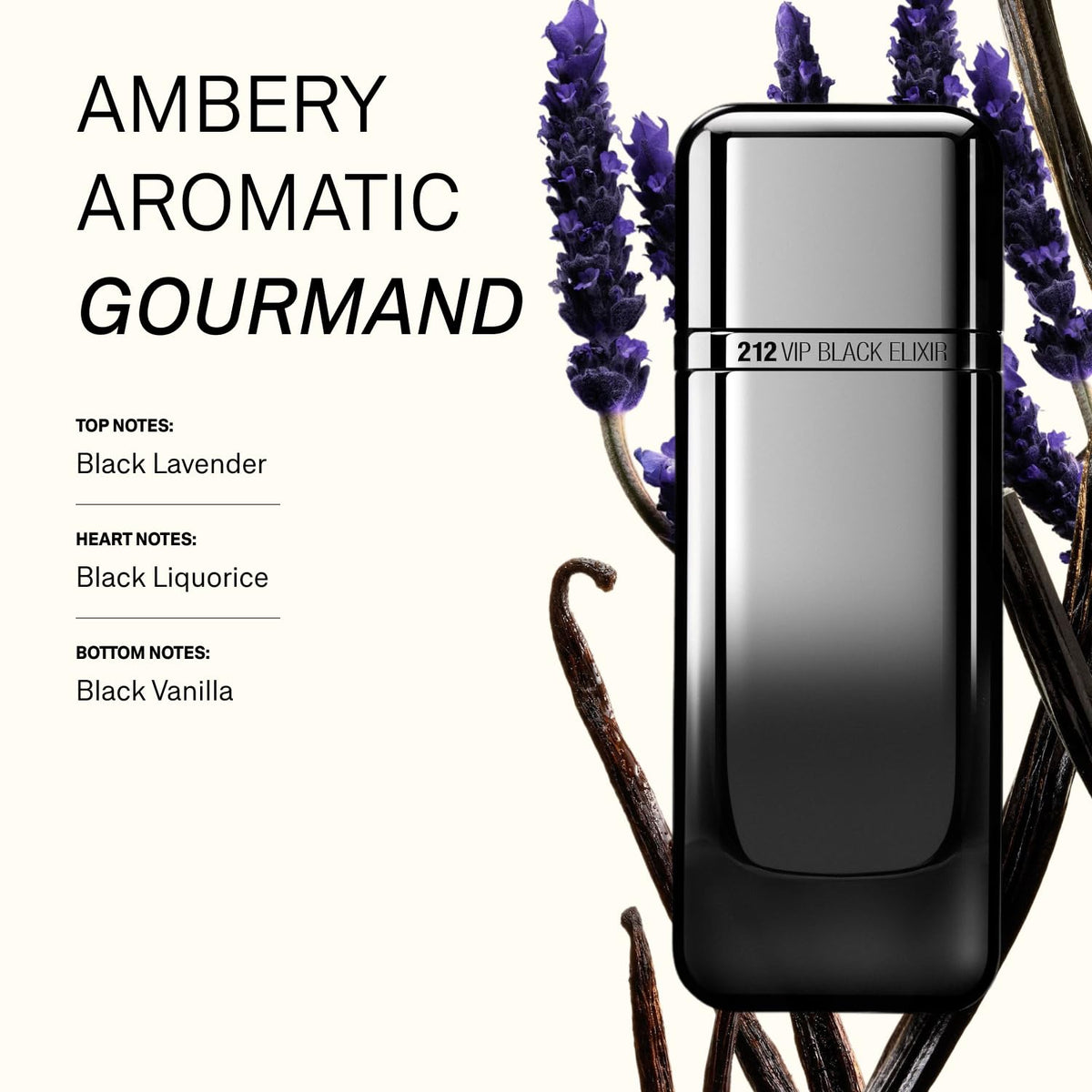 212 VIP Black Elixir by Carolina Herrera for Men 3.4 oz EDP Spray