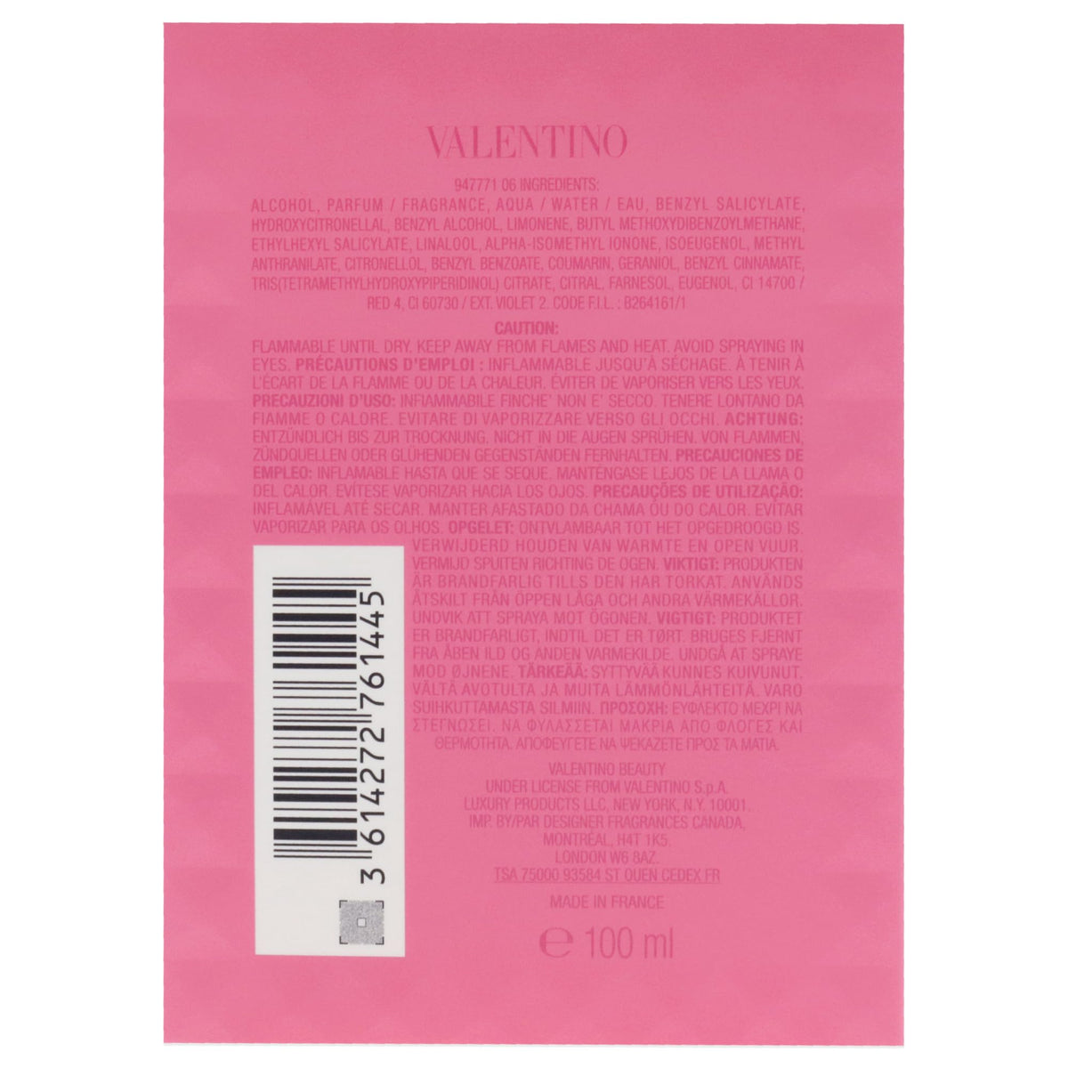 Valentino Donna Born In Roma Eau De Parfum for Women 100ml/3.4oz