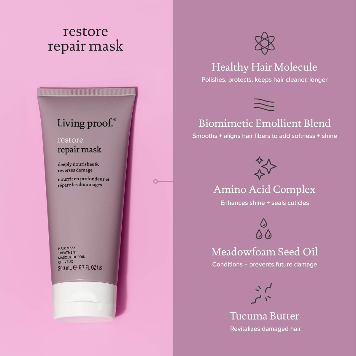 Living Proof Restore Repair Mask 200ml/6.7oz