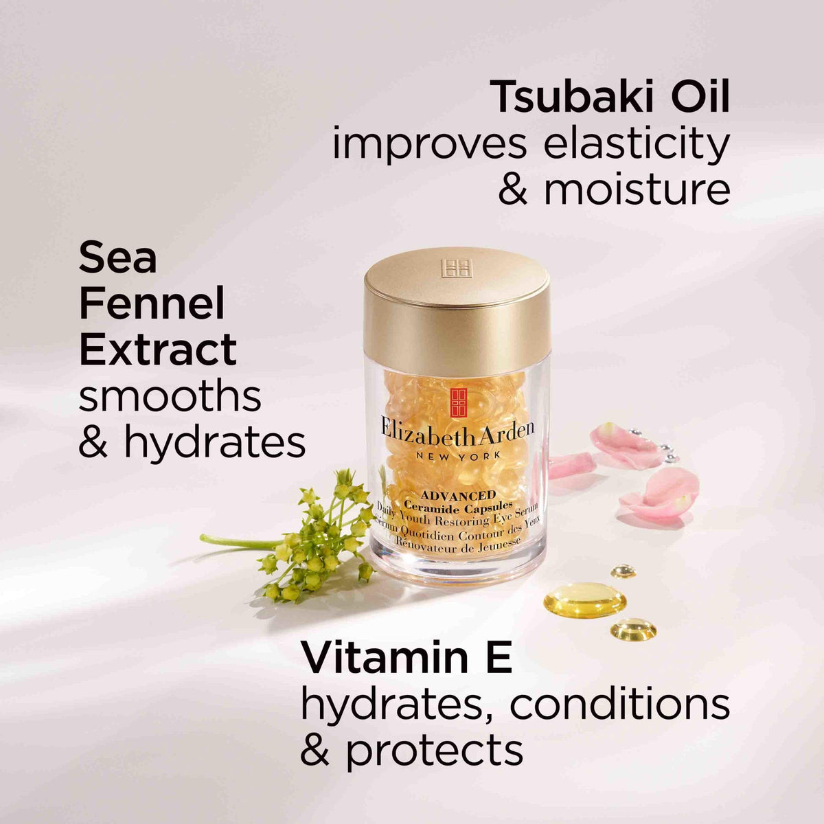 Elizabeth Arden Advanced Ceramide Capsules Daily Youth Restoring Eye Serum 60 ct/0.35oz/10.5ml