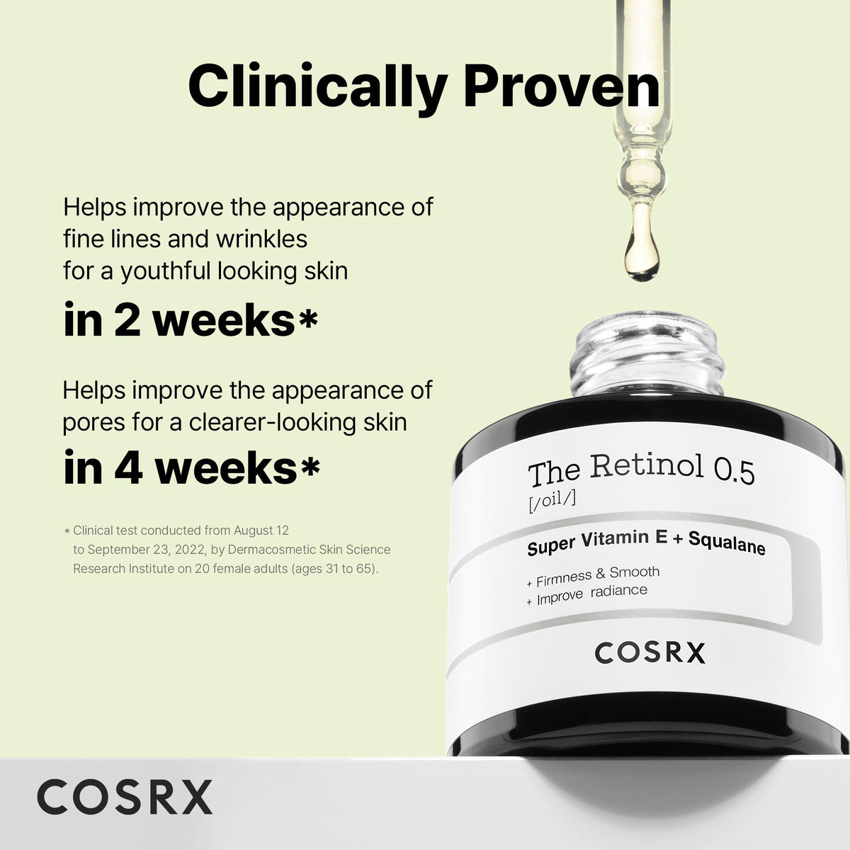 COSRX The Retinol 0.5 Oil Facial Oil 20ml (Unisex)