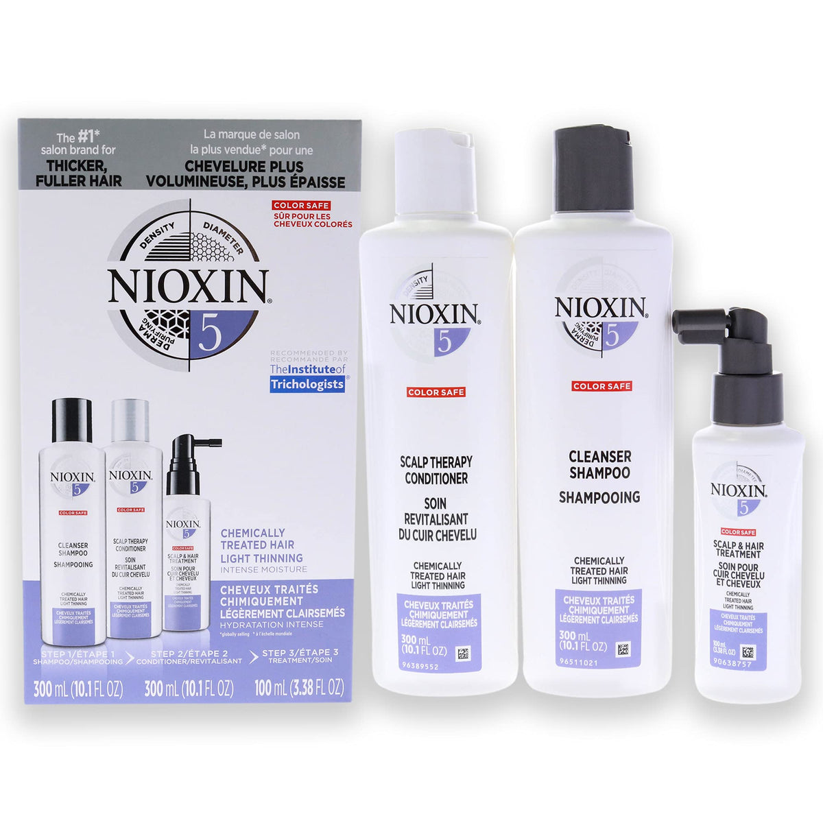 Nioxin System 5 Starter Kit-Cleanser 10oz , Therapy 10oz and Treatment 3.3oz (3pc Set)-#101129
