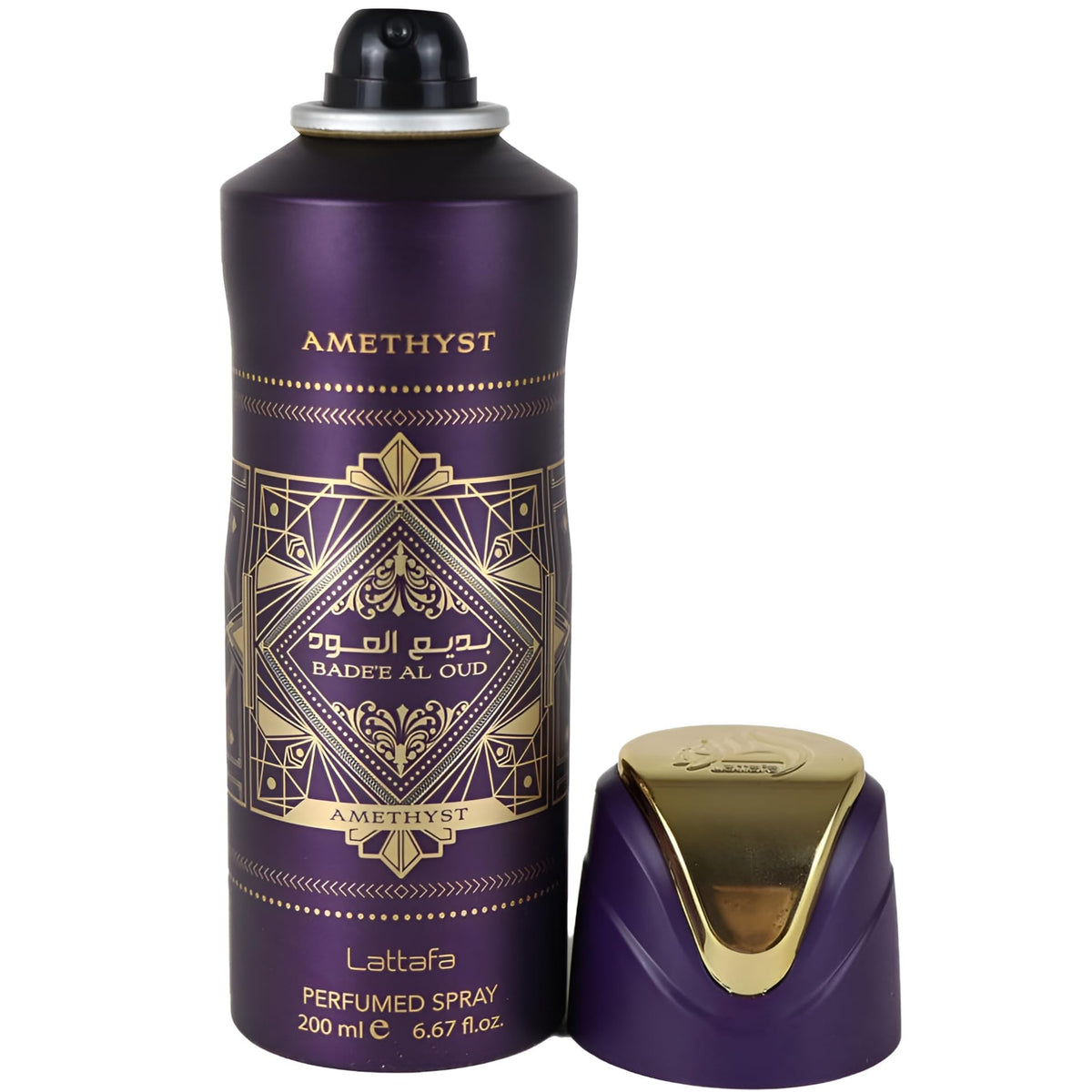 Lattafa Bade'e Al Oud Amethyst Perfumed Deodorant Spray 6.67 oz (Unisex)