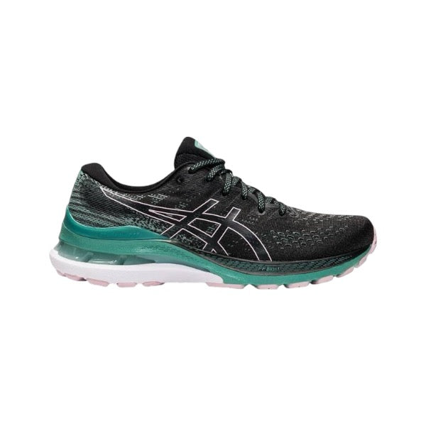 Asics black trainers womens deals