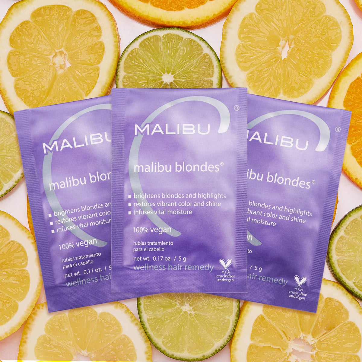 Malibu C Blondes Wellness Hair Remedy 12 Packets x 0.17oz/5g