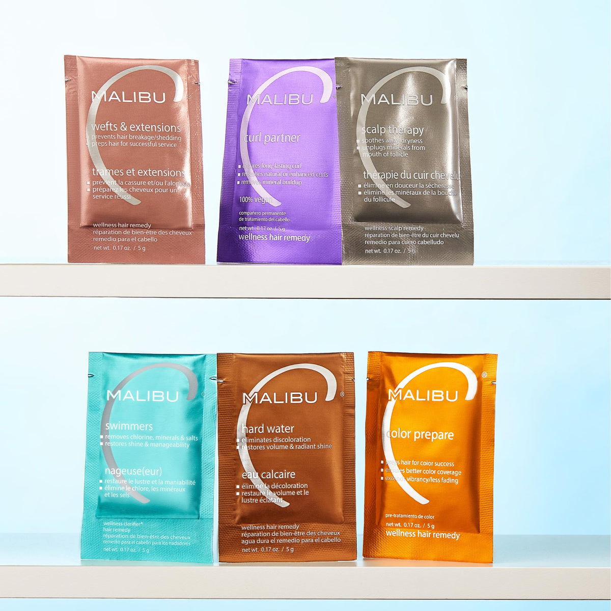 Malibu C Curl Partner Wellness Hair Remedy 12 Packets x 5g/0.17oz
