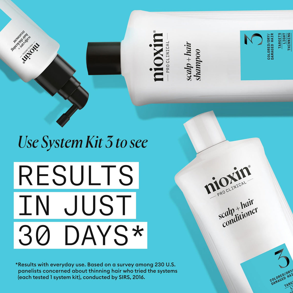 Nioxin System 3 Cleanser Shampoo, Fine Hair 33.8oz/1 Liter