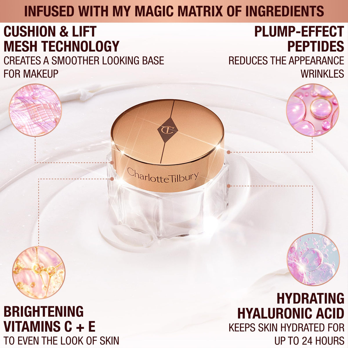 Charlotte Tilbury Magic Cream Moisturizer Refillable 1.7oz/50ml