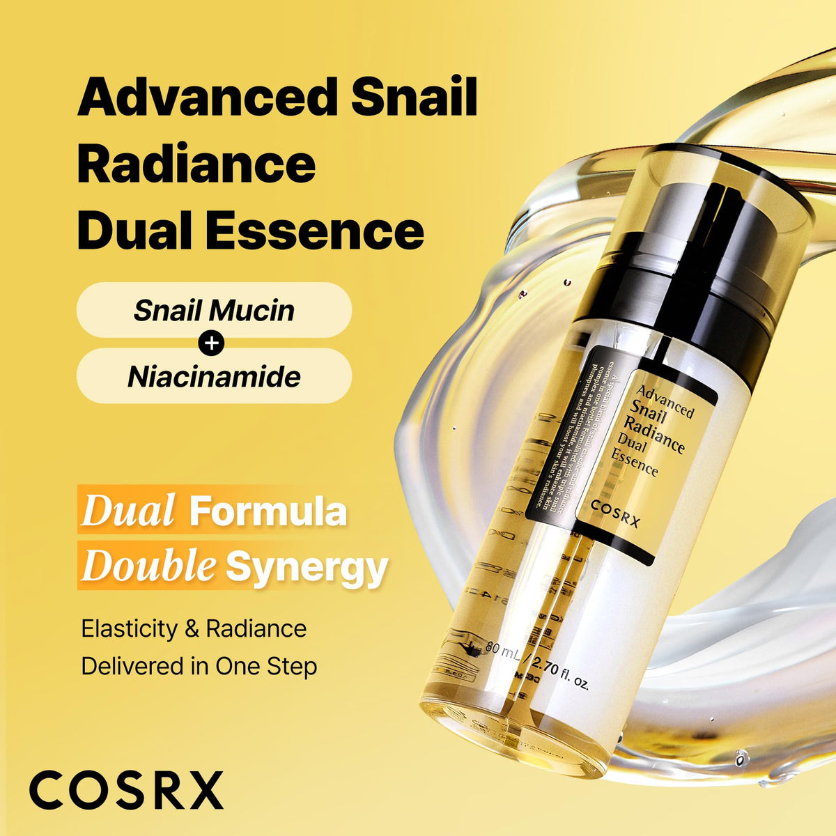 COSRX Advanced Snail Radiance Dual Essence 2.70 fl oz (Unisex)