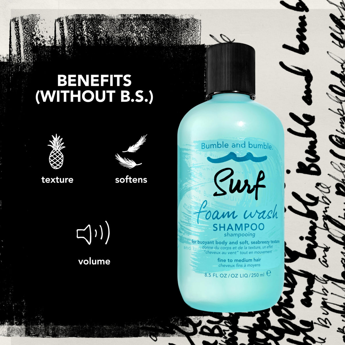 Bumble and Bumble Bb. Surf Foam Wash Shampoo 8.5oz/250ml