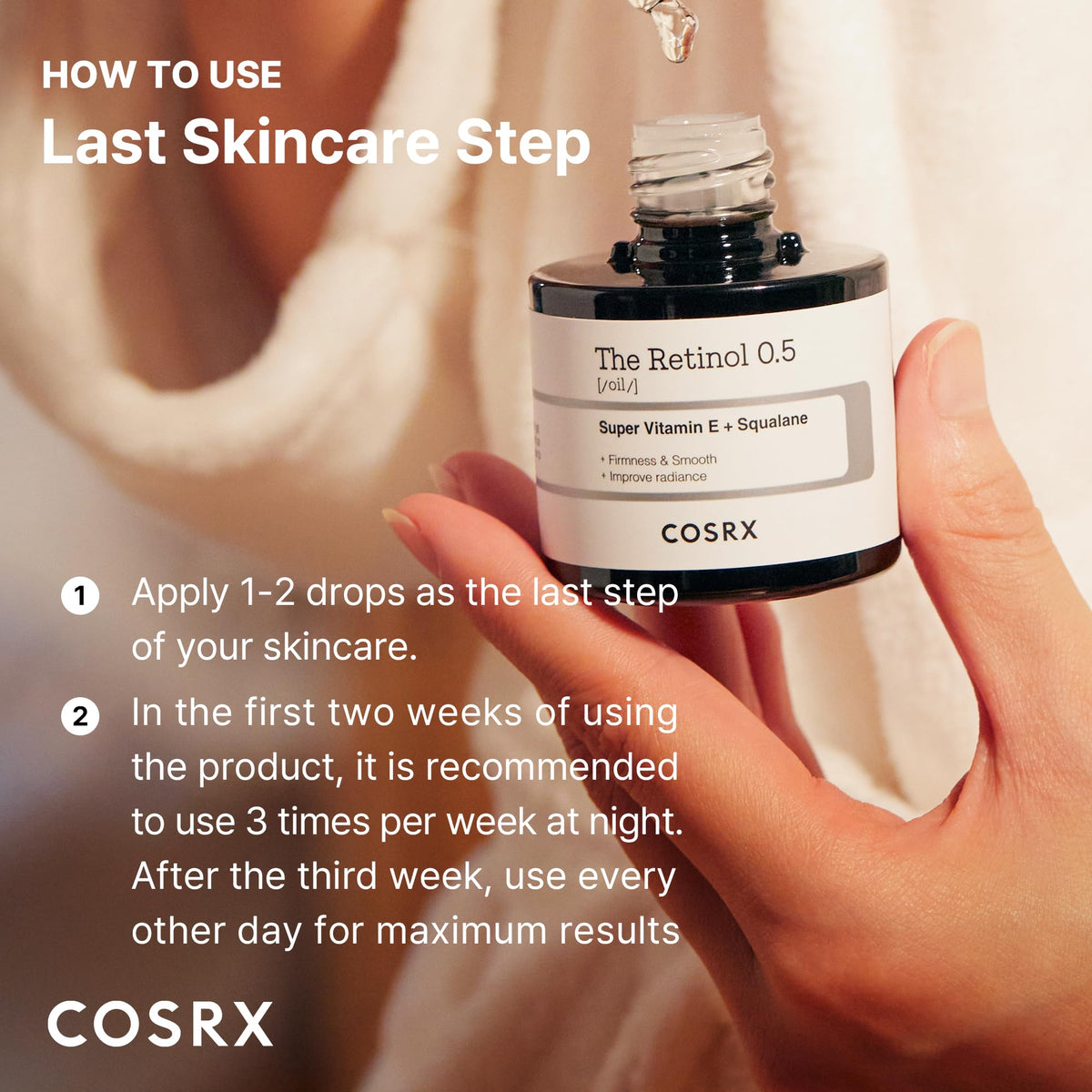 COSRX The Retinol 0.5 Oil Facial Oil 20ml (Unisex)