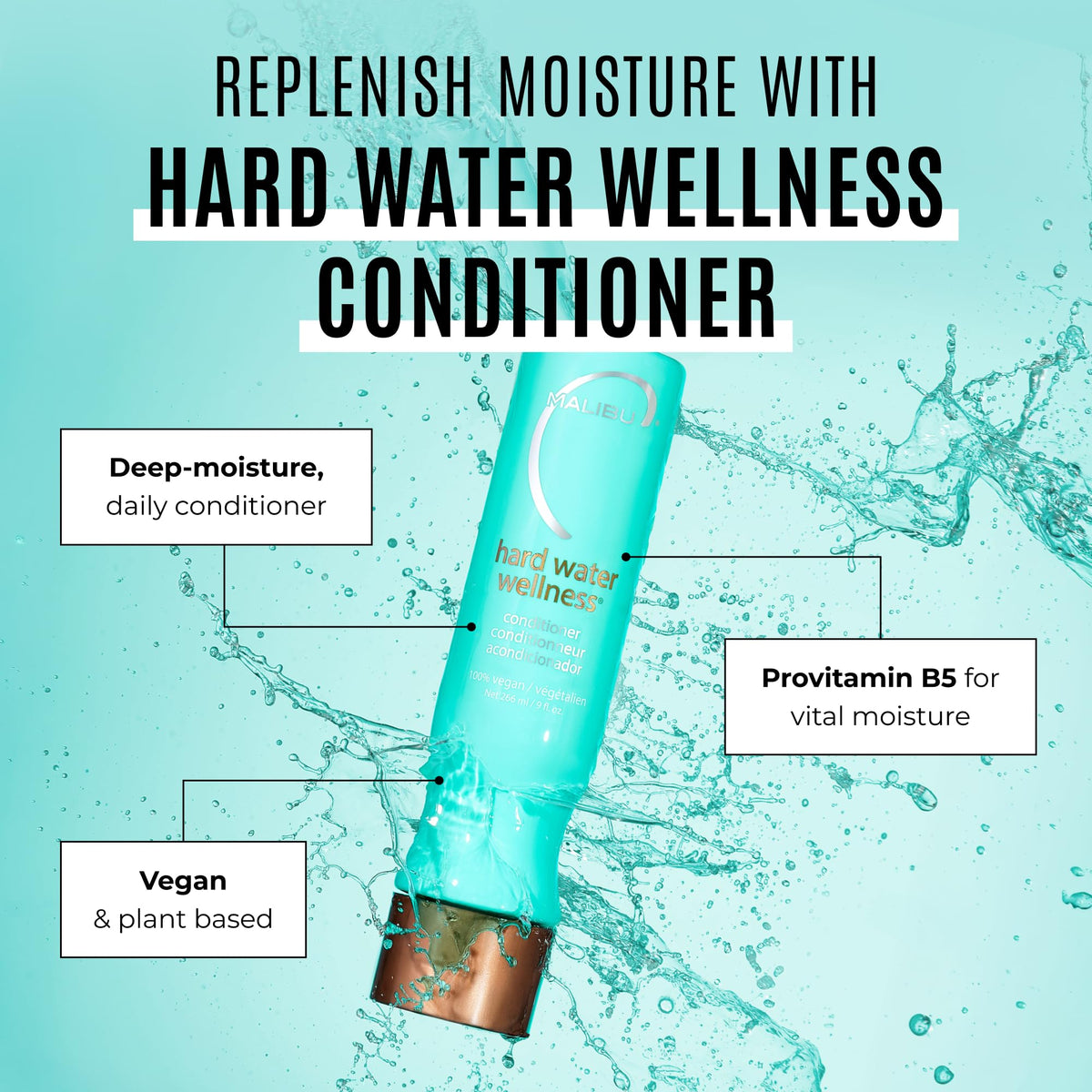 Malibu C Hard Water Wellness Conditioner 9oz