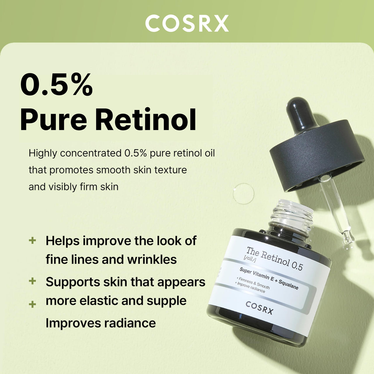 COSRX The Retinol 0.5 Oil Facial Oil 20ml (Unisex)