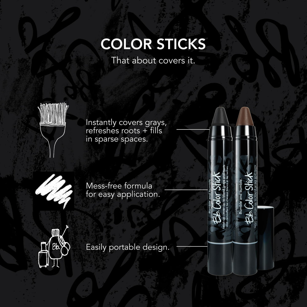BUMBLE & BUMBLE-COLOR STICK (BLACK NOIR) (4ML/0.12OZ)