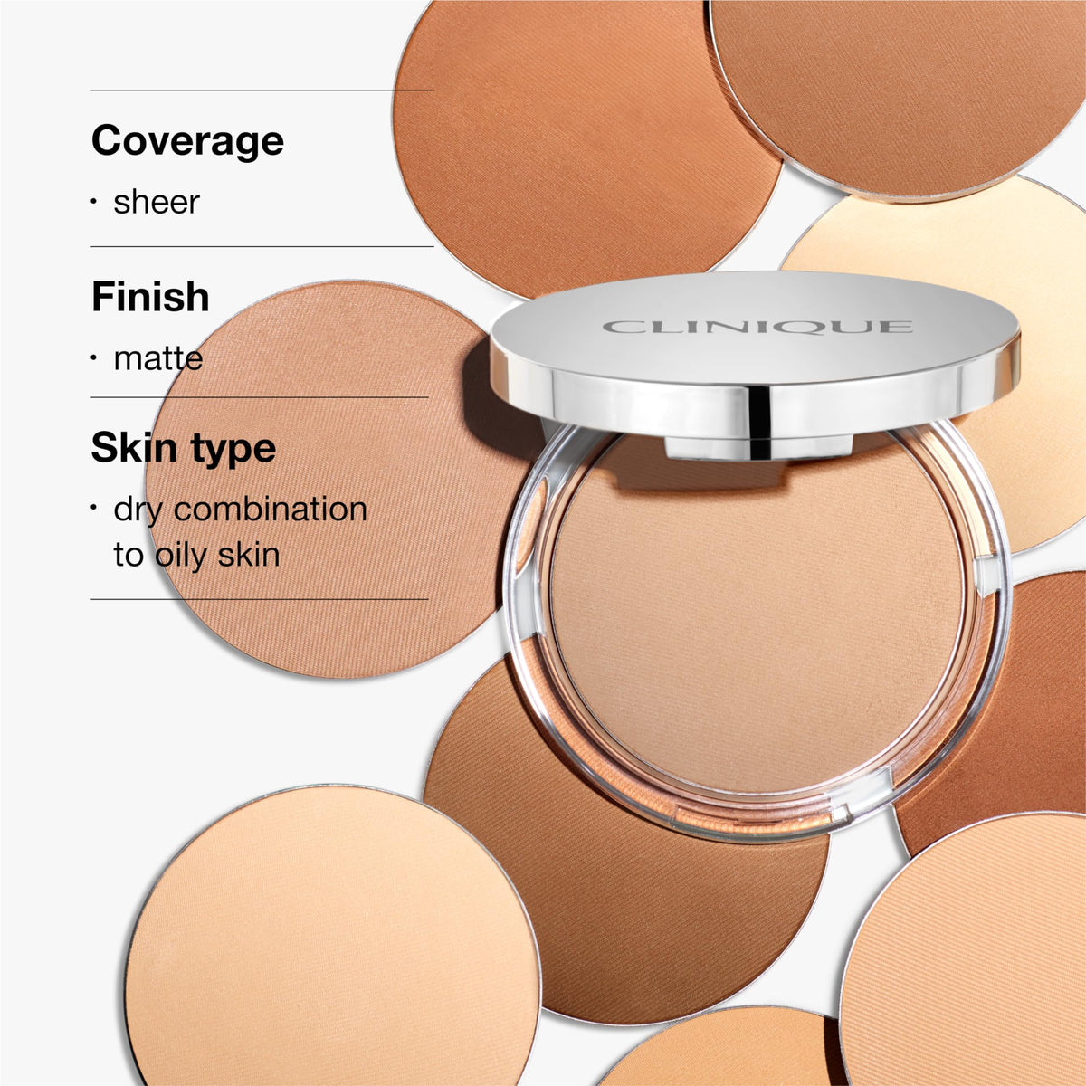 Clinique Stay-Matte Sheer Pressed Powder Oil-Free 02 Stay Neutral 0.27oz/7.6g