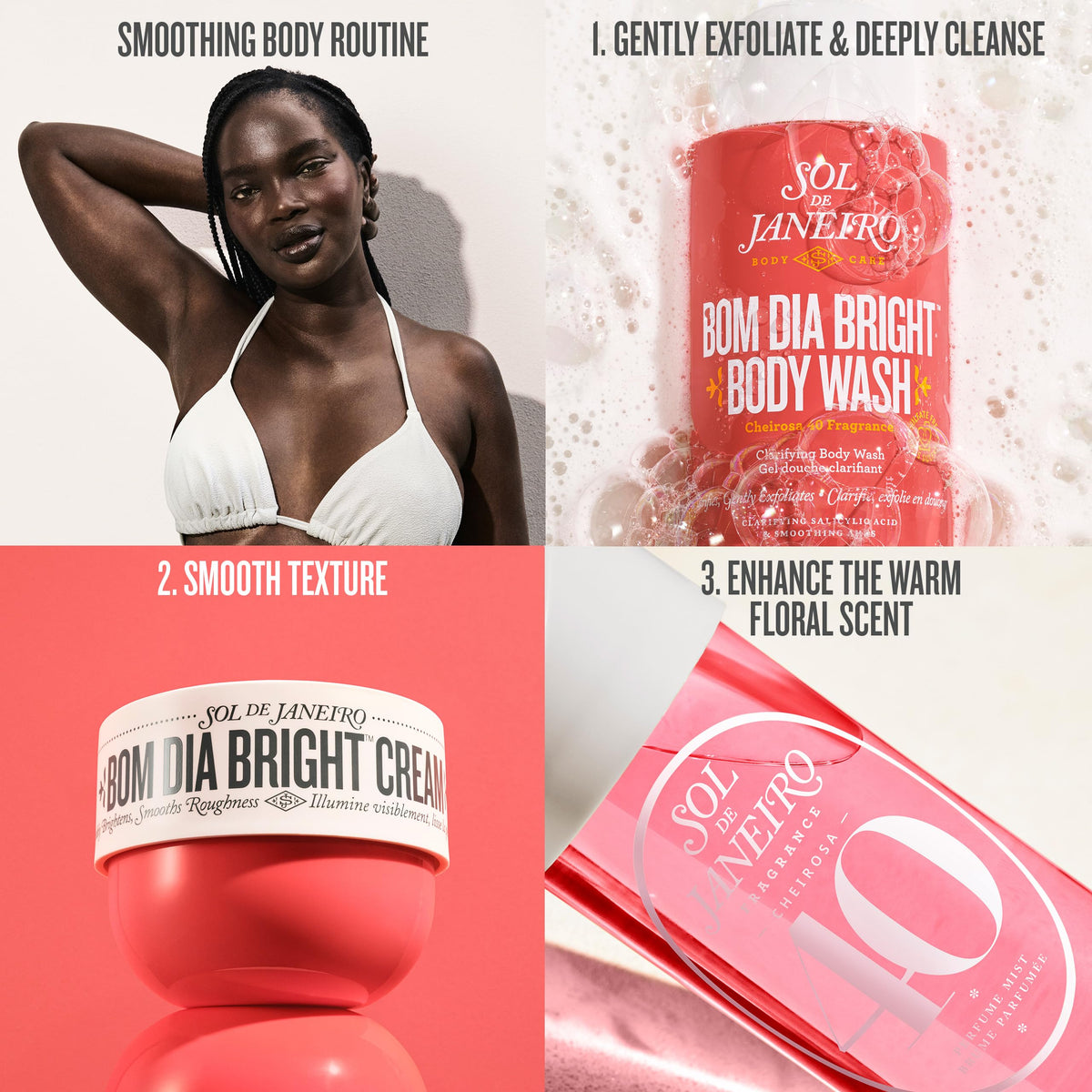 Sol de Janeiro Visibly Brightening and Smoothing Bom Dia AHA Body Cream 240mL/8.1 fl oz.